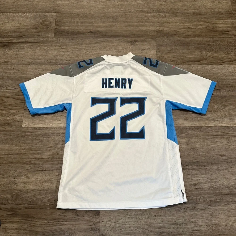 Nike Tennessee Titans Derrick Henry #22 Jersey Youth Large 14/16 White On Field